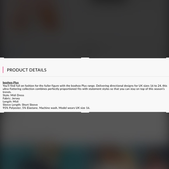 Boohoo Plus Angel Asymmetric Dress Size AU 16 $18 💗 - Picture 5 of 9